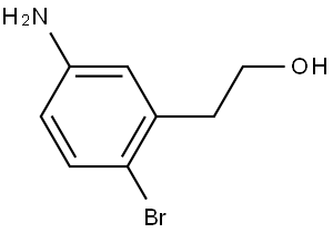 2-(5-氨基-2-溴苯基)乙醇, 3003067-23-7, 结构式