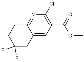 Methyl 2-chloro-6,6-difluoro-5,6,7,8-tetrahydroquinoline-3-carboxylate Struktur