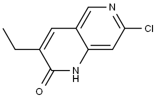 7-Chloro-3-ethyl-1,6-naphthyridin-2(1H)-one Struktur