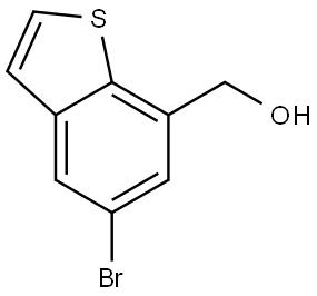 (5-溴苯并噻吩-7-基)甲醇,3005951-77-6,结构式