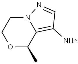 (R)-4-甲基-6,7-二氢-4H-吡唑并[5,1-C][1,4]噁嗪-3-胺 结构式