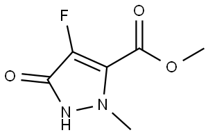 Methyl 4-fluoro-2-methyl-5-oxo-2,5-dihydro-1H-pyrazole-3-carboxylate Structure