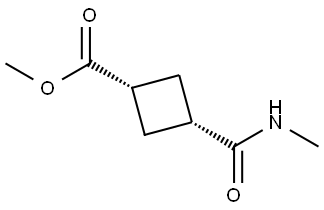 methyl (1,3-cis)-3-(methylcarbamoyl)cyclobutane-1-carboxylate Structure