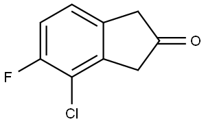 4-氯-5-氟-1H-茚-2(3H)-酮, 3011796-98-5, 结构式
