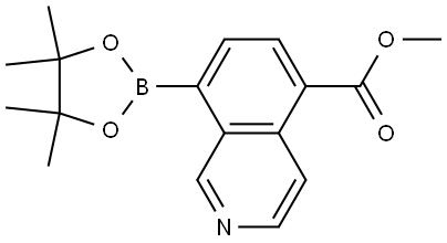 3012581-44-8 5-异喹啉羧酸,8-(4,4,5,5-四甲基-1,3,2-二氧杂硼烷-2-基)-甲酯