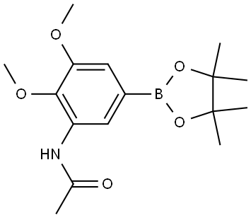 N-(2,3-Dimethoxy-5-(4,4,5,5-tetramethyl-1,3,2-dioxaborolan-2-yl)phenyl)acetamide Struktur
