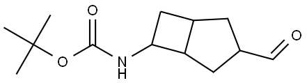 tert-Butyl (3-formylbicyclo[3.2.0]heptan-6-yl)carbamate Struktur