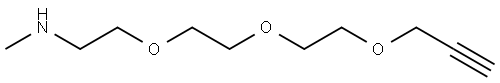 丙炔-三聚乙二醇-甲胺 结构式