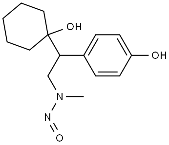 N-Nitroso Desmethyl Desvenlafaxine 化学構造式