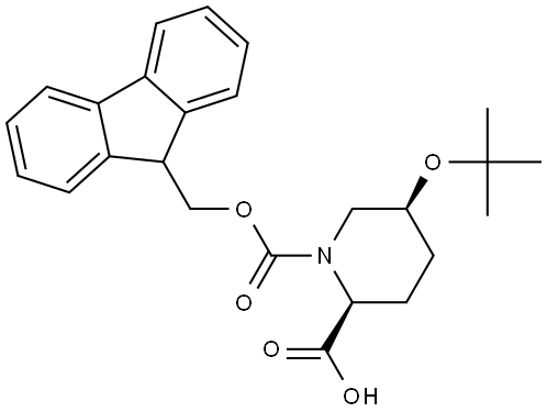 N-FMOC-(2S,5S)-5-TERT-BUTOXYPIPERIDINE-2-CARBOXYLIC ACID,3020708-10-2,结构式