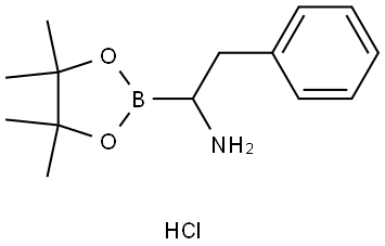 2-PHENYL-1-(4,4,5,5-TETRAMETHYL-1,3,2-DIOXABOROLAN-2-YL)ETHYLAMINE HYDROCHLORIDE,3020710-28-2,结构式