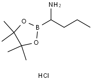 1-(4,4,5,5-TETRAMETHYL-1,3,2-DIOXABOROLAN-2-YL)BUTYLAMINE HYDROCHLORIDE,3020710-52-2,结构式