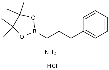3-PHENYL-1-(4,4,5,5-TETRAMETHYL-1,3,2-DIOXABOROLAN-2-YL)PROPYLAMINE HYDROCHLORIDE, 3020710-54-4, 结构式