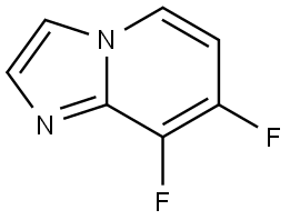 7,8-二氟咪唑并[1,2-A]吡啶, 3022265-99-9, 结构式