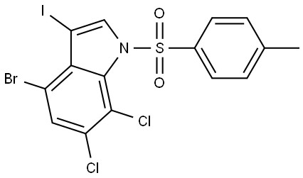 3022404-28-7 4-溴-6,7-二氯-3-碘-1-甲苯磺酰基-1H-吲哚