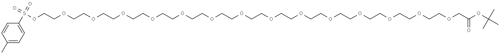 Tos-PEG14-CH2COOtBu Structure