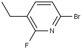 6-溴-3-乙基-2-氟吡啶 结构式