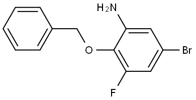 2-(Benzyloxy)-5-bromo-3-fluoroaniline Structure