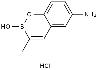 6-Amino-3-methyl-2H-benzo[e][1,2]oxaborinin-2-ol hydrochloride Structure