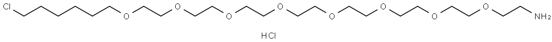 Cl-C6-PEG8-NH2 hydrochloride Structure