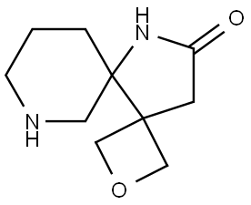 2-Oxa-7,11-diazadispiro[3.0.55.34]tridecan-12-one Struktur