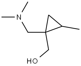 (1-(二甲氨基)甲基)-2-甲基环丙基)甲醇 结构式