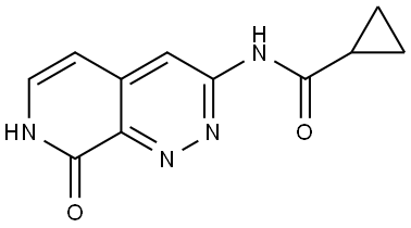 N-(8-氧-7,8-二氢吡啶[3,4-C]吡啶并噁唑-3-基)环丙烷羧酰胺,3024622-70-3,结构式