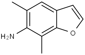 5,7-Dimethylbenzofuran-6-amine Structure