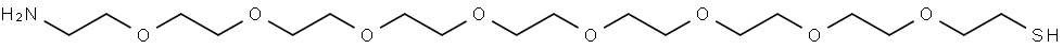 Thiol-PEG8-NH2 Structure