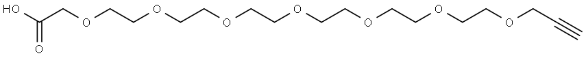 Propargyl-PEG6-OCH2COOH Structure