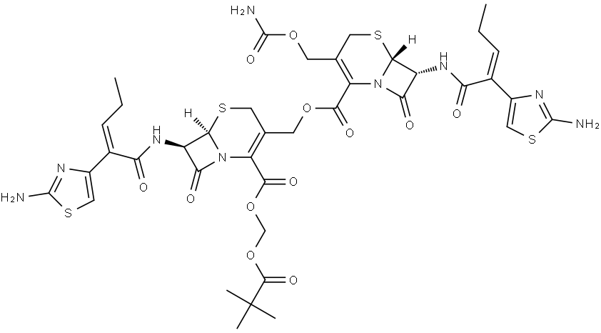 头孢卡品酯二量体(二聚体),3025716-46-2,结构式