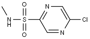 5-chloro-N-methylpyrazine-2-sulfonamide 化学構造式