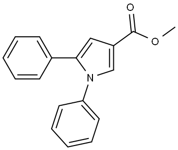 methyl 1,5-diphenyl-1H-pyrrole-3-carboxylate Structure