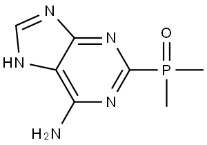 (6-氨基-7H-嘌呤-2-基)二甲基氧化膦, 3026308-87-9, 结构式