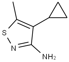 4-环丙基-5-甲基异噻唑-3-胺,3026382-37-3,结构式