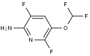 5-(Difluoromethoxy)-3,6-difluoropyridin-2-amine Structure