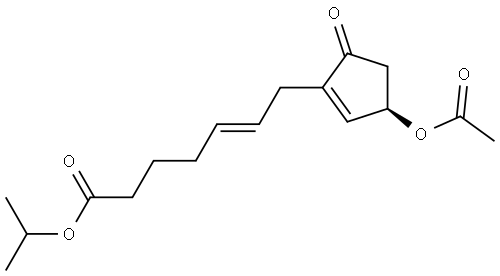 Isopropyl (R)-7-(3-Acetoxy-5-oxo-1-cyclopentenyl)-5-heptenoate Structure