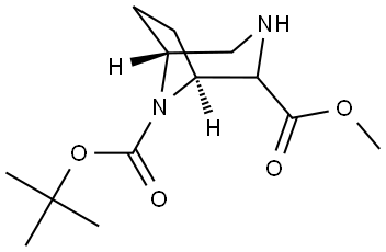 8-(tert-butyl) 2-methyl (1S,5R)-3,8-diazabicyclo[3.2.1]octane-2,8-dicarboxylate,3026641-70-0,结构式