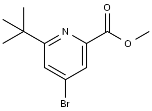 methyl 4-bromo-6-(tert-butyl)picolinate Structure