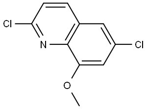 2,6-dichloro-8-methoxyquinoline 结构式