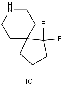 1,1-difluoro-8-azaspiro[4.5]decane hydrochloride 化学構造式