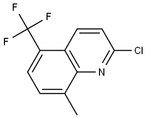 2-chloro-8-methyl-5-(trifluoromethyl)quinoline Structure