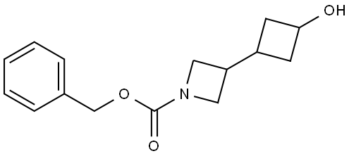 benzyl 3-(3-hydroxycyclobutyl)azetidine-1-carboxylate 结构式