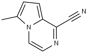 6-methylpyrrolo[1,2-a]pyrazine-1-carbonitrile 化学構造式