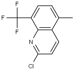 2-chloro-5-methyl-8-(trifluoromethyl)quinoline Struktur