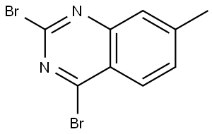 2,4-dibromo-7-methylquinazoline 结构式