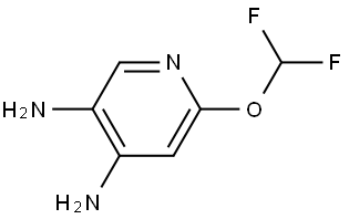 3,4-Pyridinediamine, 6-(difluoromethoxy)- Structure