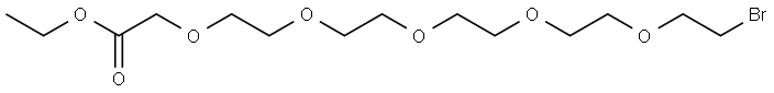 Br-PEG5-ethyl acetate Struktur
