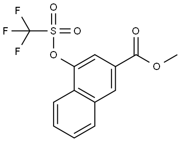 methyl 4-(((trifluoromethyl)sulfonyl)oxy)-2-naphthoate Structure