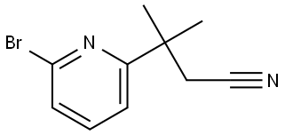 3-(6-Bromopyridin-2-yl)-3-methylbutanenitrile|3-(6-溴吡啶-2-基)-3-甲基丁腈